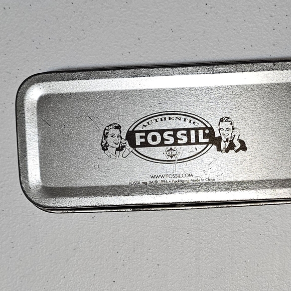 Fossil LU-2581 Vintage 1996 Star Master Leather Band Watch Good Condition - Picture 5 of 8